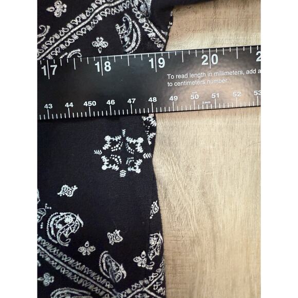 Wxyz Shirt Mens M Pattern Black GeoMetric short sleeve - Picture 6 of 6